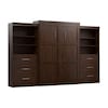 Bestar Queen Wall Bed Kit, Pur, Chocolate, 136" 26886-69